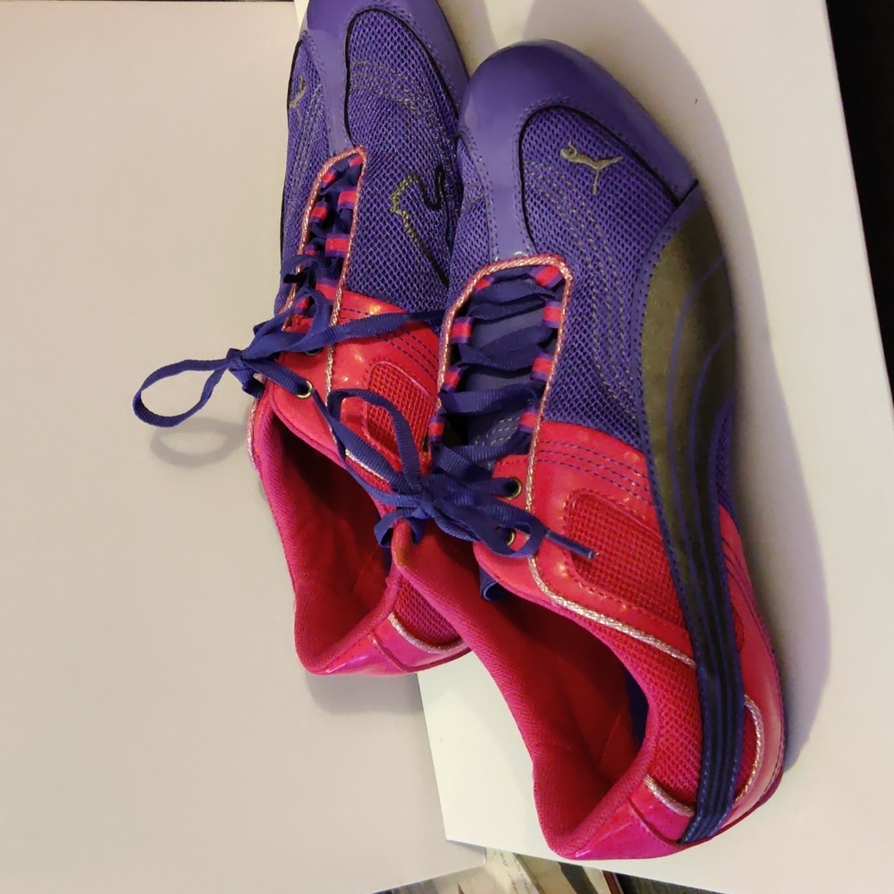 Puma, puma eco ortholite size 8, purple, bright pink, sneakers